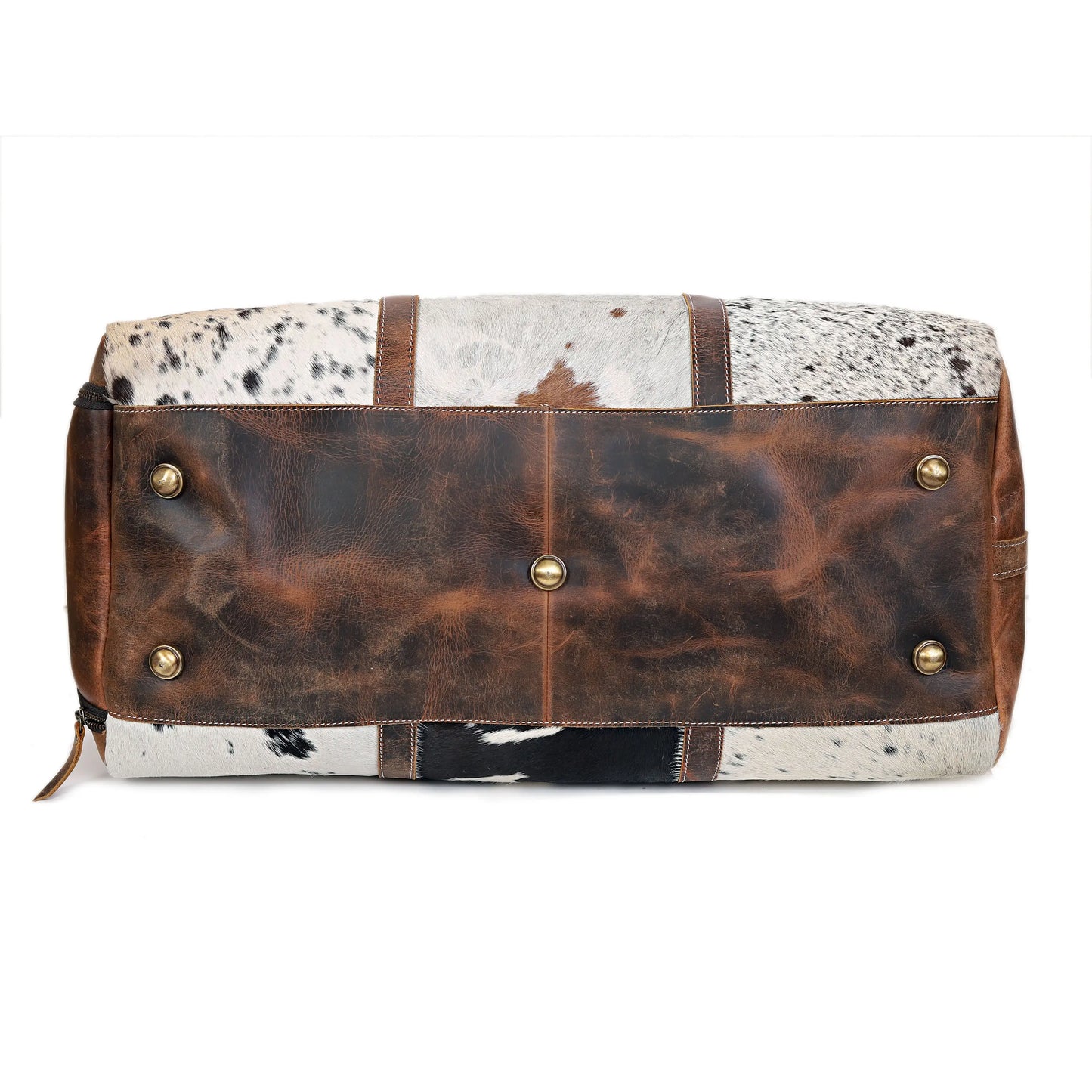 Cowhide Leather Duffel Bag | Unisex Travel Bag