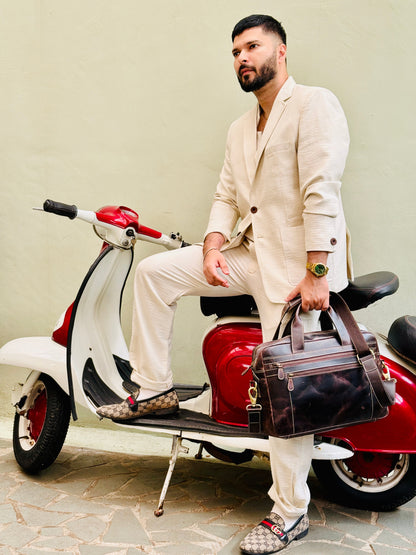 California Buffalo Leather BRIEFCASE Bag