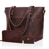 Bournemouth Brown Leather Tote Bag Combo For Women