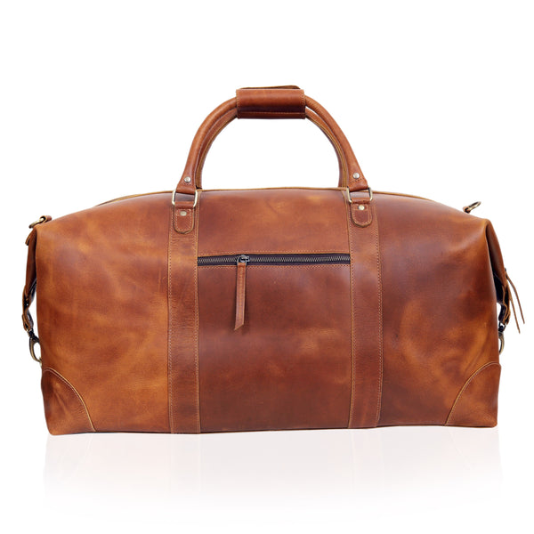 Watford Tan Leather Duffle Bag For Men