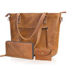 Bournemouth Tan Leather Tote Bag Combo For Women