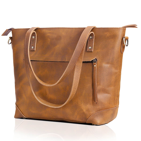 Bournemouth Tan Leather Tote Bag For Women