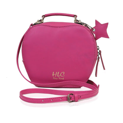 HLC collection Small Apple Cut Crossbody Bag Women - Pink