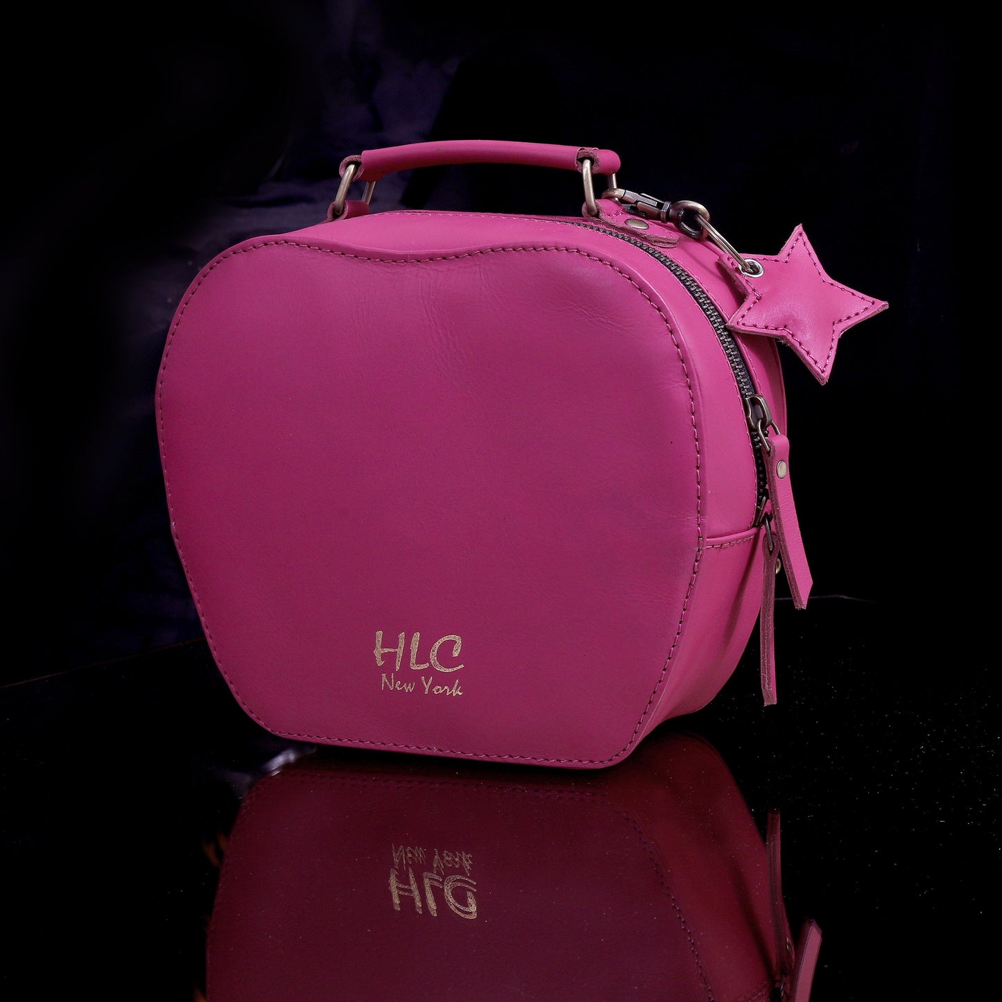 HLC collection Small Apple Cut Crossbody Bag Women - Pink