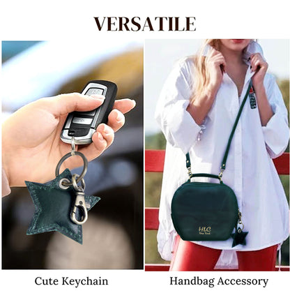 HLC collection Small Apple Cut Crossbody Bag Women - Green