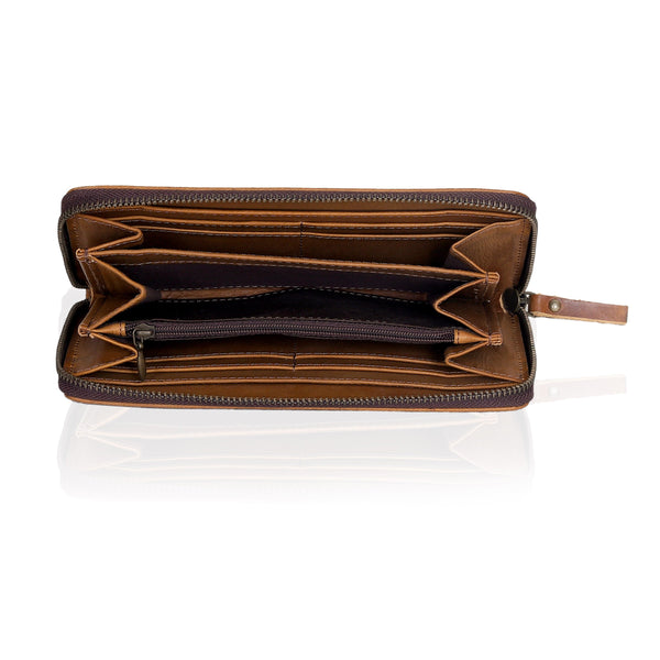 Slim Tan Leather Wallet