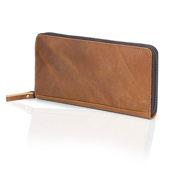 Slim Tan Leather Wallet