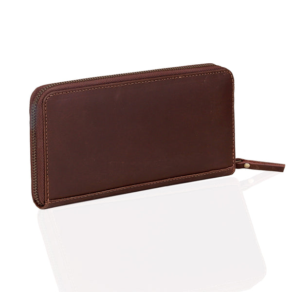 Slim Brown Leather Wallet