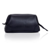 Derby Unisex Black Leather Toiletry Bag