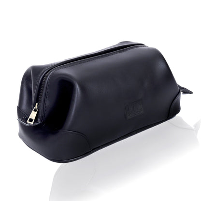 Euphrates Leather Toiletry & Large Dopp Kit - Black