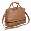 Liverpool Tan Leather Duffle Bag For Women