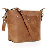 Manchester Tan Leather Tote Bag For Women