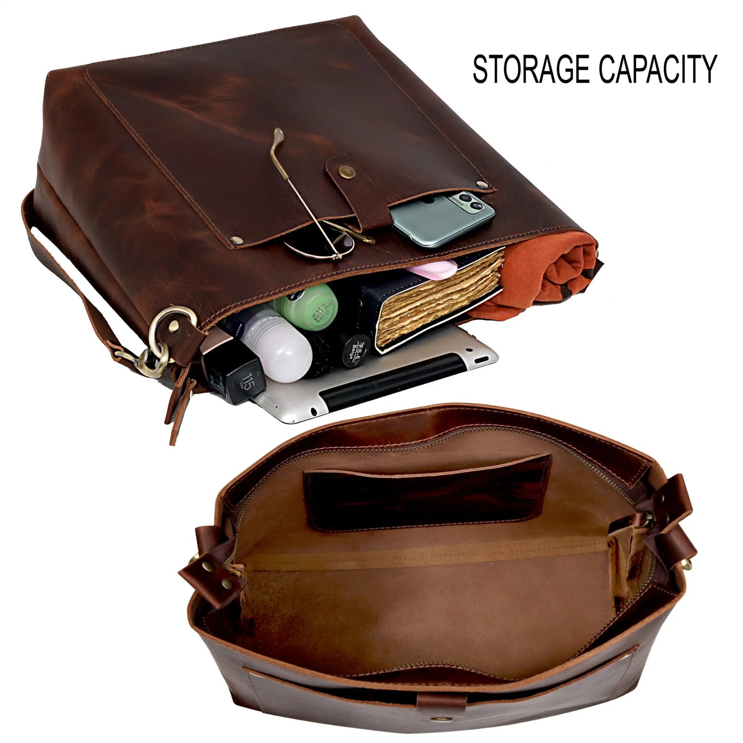 PHOENIX BUFFALO LEATHER TOTE