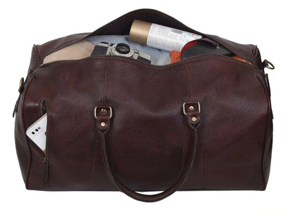 PENNSYLVANIA LEATHER DUFFEL WEEKENDER BAG