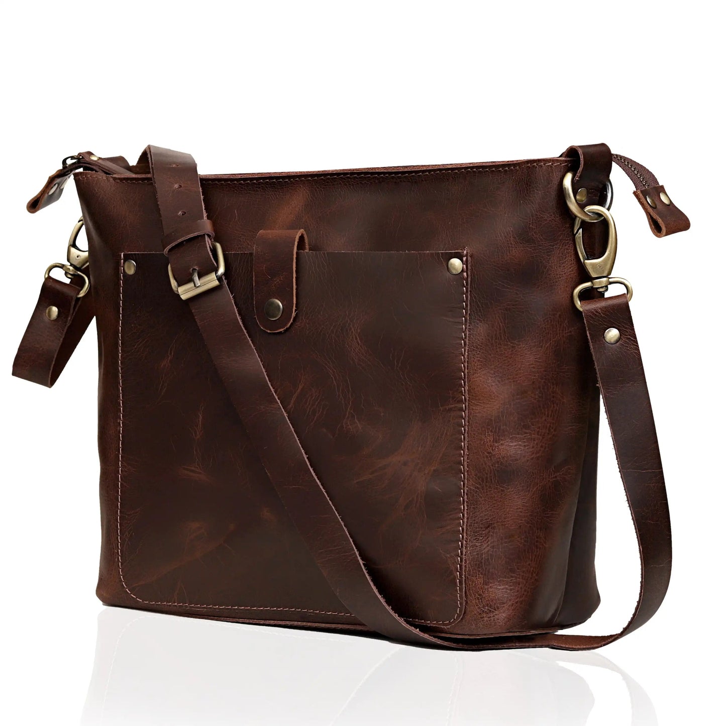 PHOENIX BUFFALO LEATHER TOTE