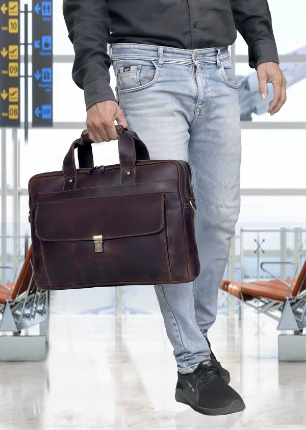 Richmond Leather Briefcase For Men