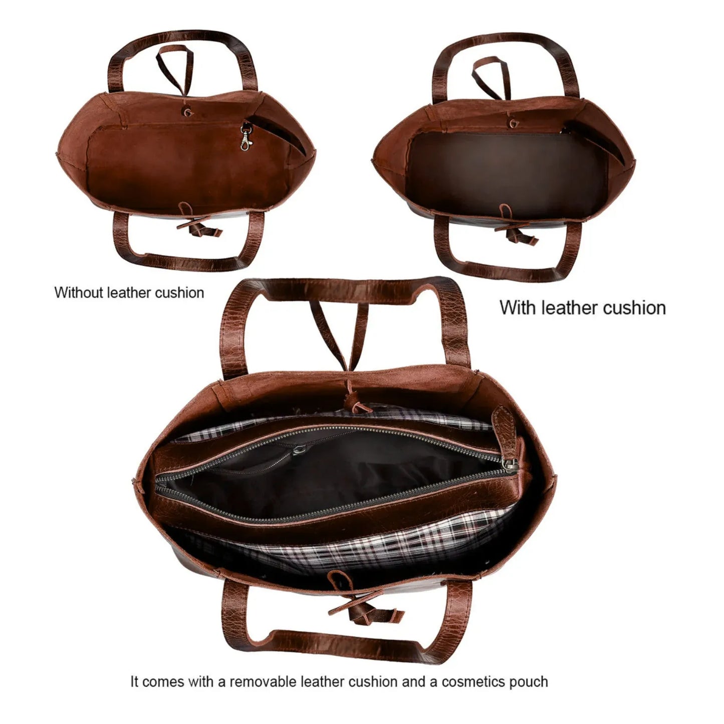 Denver Leather Bag Combo - Burgundy