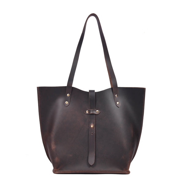 Denver Tie Leather Tote Bag