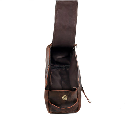 Wheely Leather Duffel Bag With Wheels + Free Leather Toiletry Bag