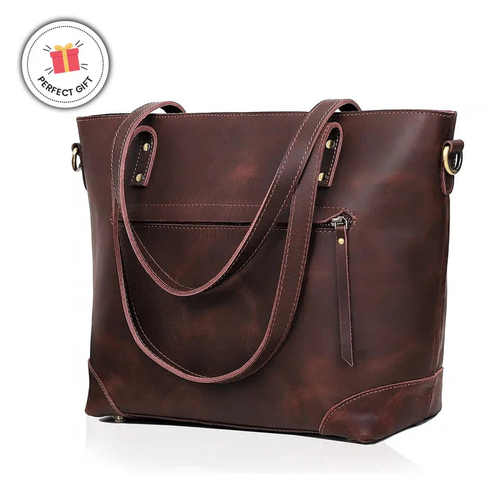 Bournemouth Brown Leather Tote Bag For Women