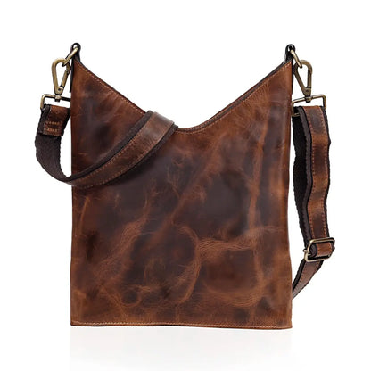 TOOLED LEATHER CROSSBODY BAG