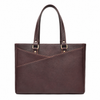 Women leather laptop tote