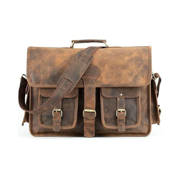 Eastbourne Leather Messenger Bag For Men