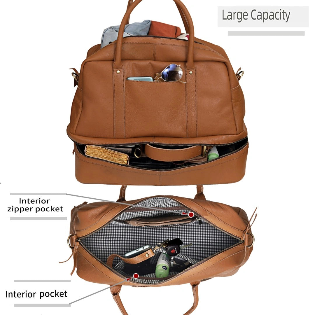 WOMEN STYLO DUFFEL - BROWN