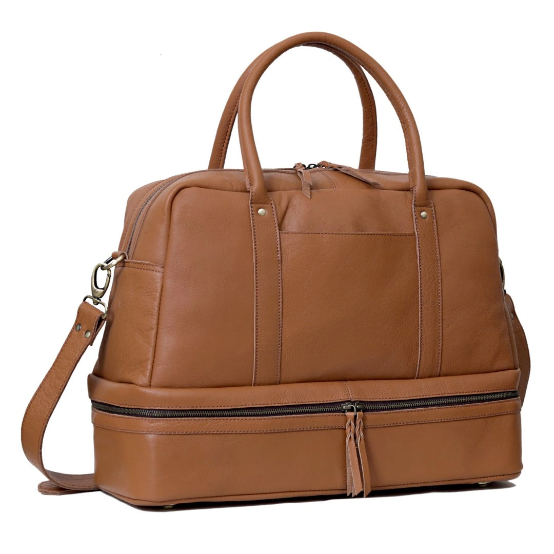 WOMEN STYLO DUFFEL - BROWN