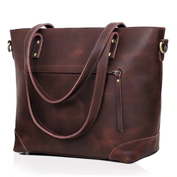 Bournemouth Brown Leather Tote Bag Combo For Women