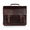 Brown Buffalo Leather Messenger Bag for Men – Landon Vintage Laptop Bag