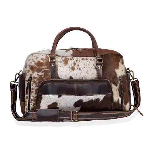 Glastonbury Unisex Leather Duffle Bag